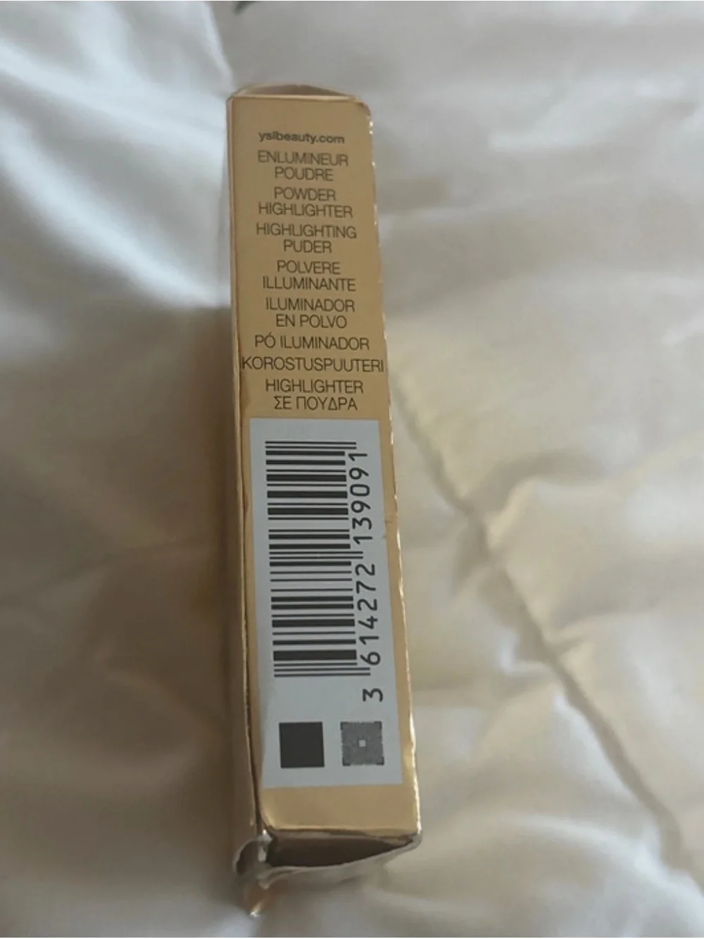 Yves Saint Laurent Highlighter Compact in Or Bronze Gold Packaging